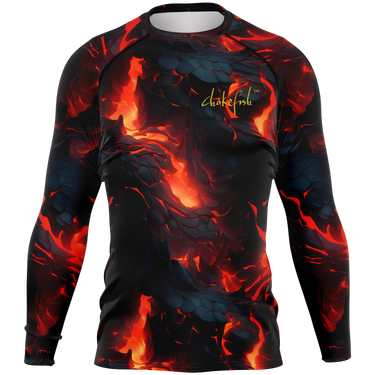Chokefish™ Long Sleeve Rashguard Volcano Men's Shirt-001